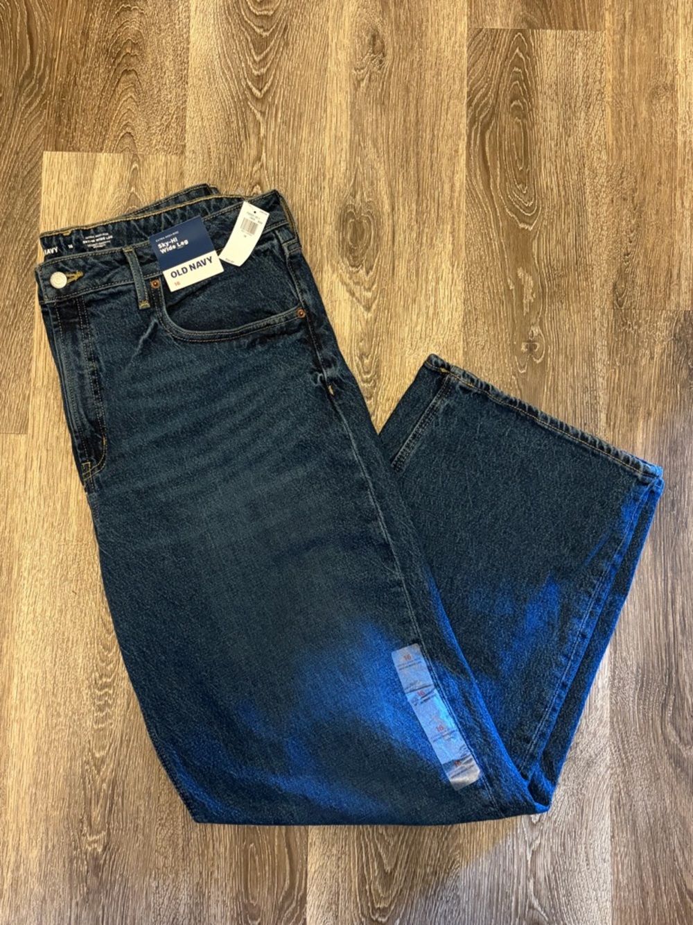 Old Navy Women's Deep Indigo Wide-Leg Jeans